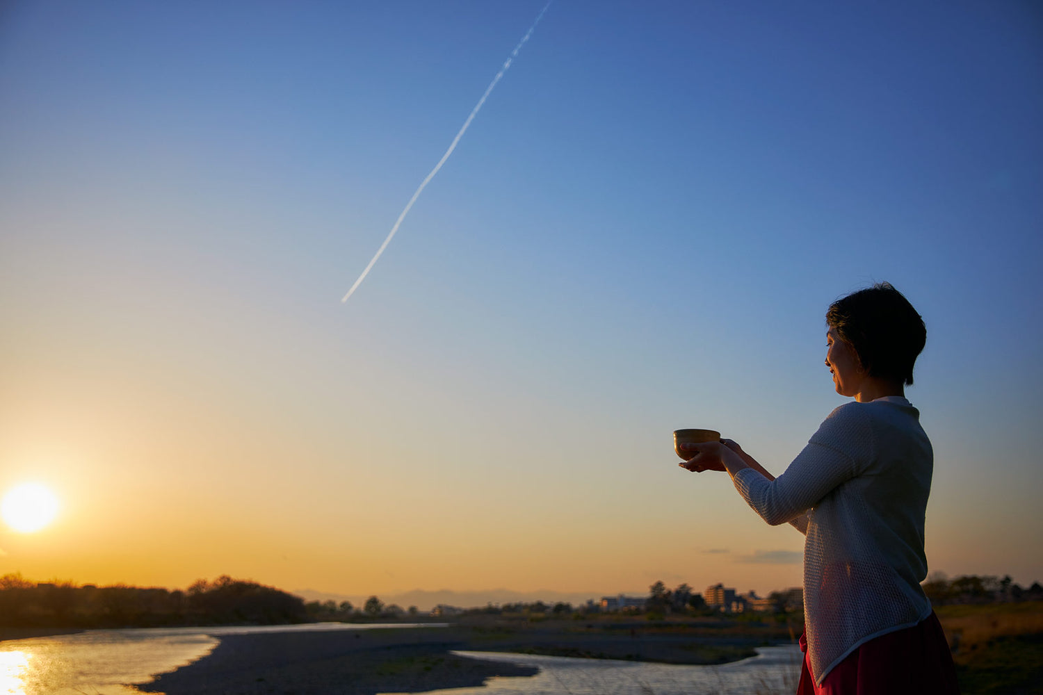 心も身体も美しくなるMatcha MeditationでWell-beingなひと時を夕日と共に